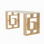 Hanah Home Maze Blanco y Roble